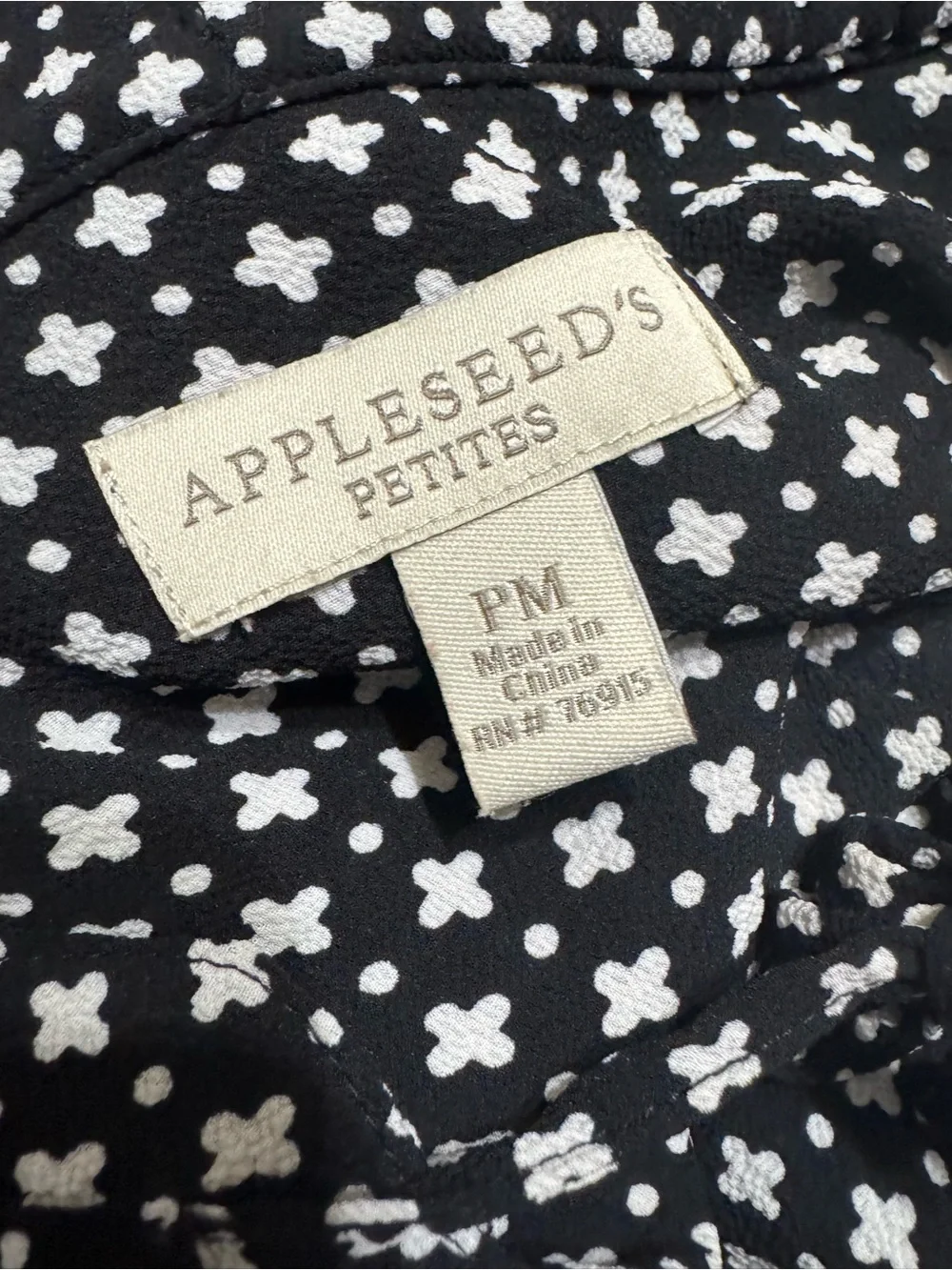 APPLESEEDS PETITES BLOUSE SIZE PETITE MEDIUM